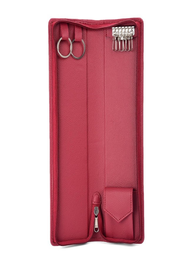 essart Sarvika Collection 32.50cm pack of 1 PU Leather Key Case Key Pouch case Wallet Keychain Key pouch holder Men & Women Key Pouch Holder, Durable Bank Locker Key Pouch - Image 1