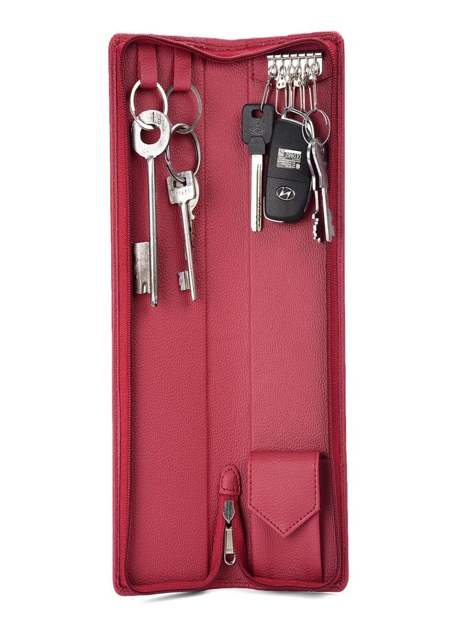essart Sarvika Collection 32.50cm pack of 1 PU Leather Key Case Key Pouch case Wallet Keychain Key pouch holder Men & Women Key Pouch Holder, Durable Bank Locker Key Pouch - Image 4