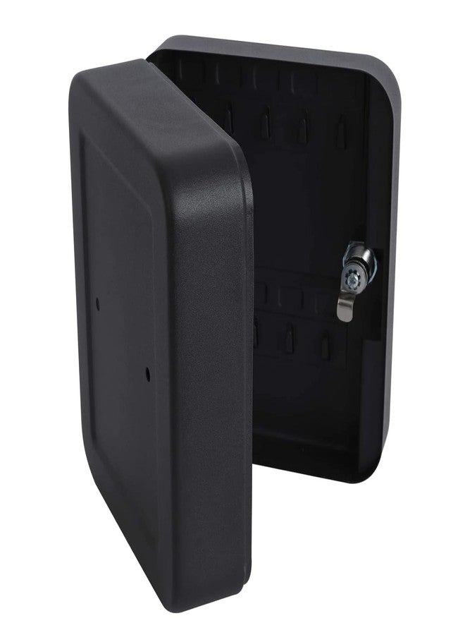 HDR MALL Metal Key Holder Locker Wall Home Key Storage Box Cabinet Lock Wall Mounted Key Organizer Safe Key Security Cabinet Lock Box for Indoor Outdoor (Black) - Image 2