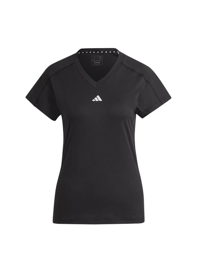 اديداس adidas aeroready workout essentials v-neck women t-shirt