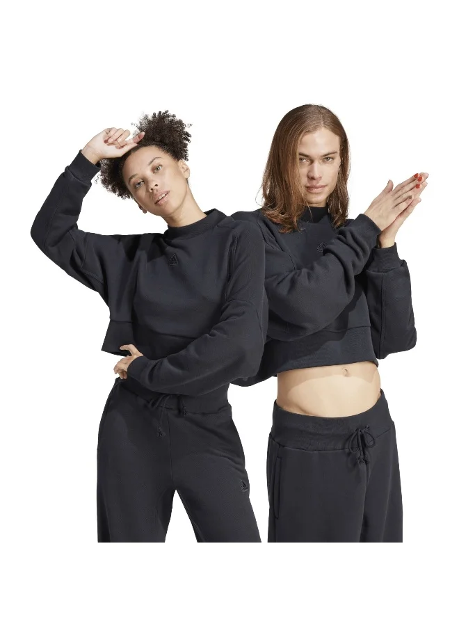 Adidas W Lng Swt Black Training Sweatshirts 2XS