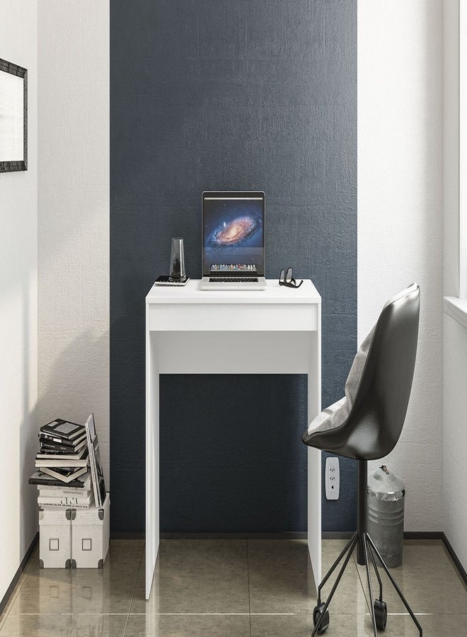 POLITORNO MOVEIS Computer Desk Home Office White Color75.5x82.1x67cm  - Image 1