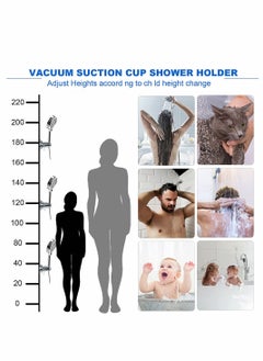 SYOSI Bathroom Showers Holder, 15° Suction Cup Adjustable Shower Head Holder Removable Wall Mounted Handheld Shower Head Bracket for Home Bathroom Accessories, Suction Cup Style  - Image 4