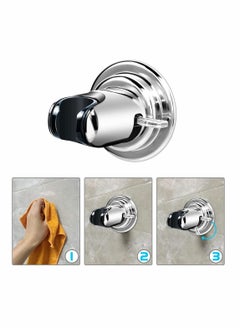 SYOSI Bathroom Showers Holder, 15° Suction Cup Adjustable Shower Head Holder Removable Wall Mounted Handheld Shower Head Bracket for Home Bathroom Accessories, Suction Cup Style  - Image 3