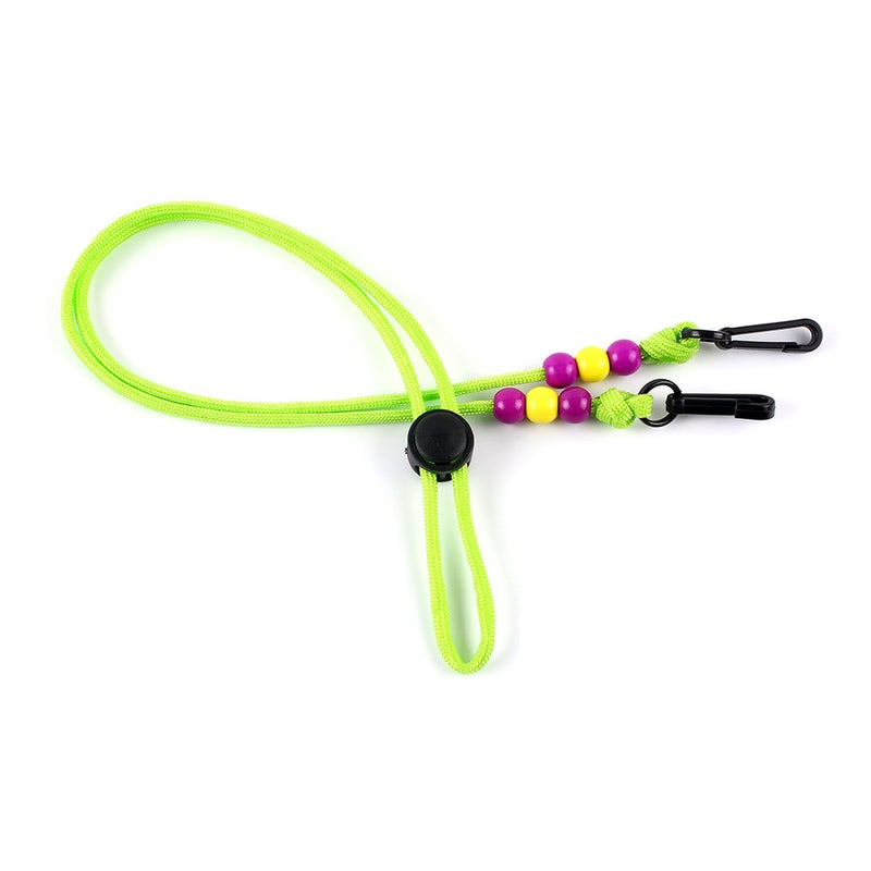 Simple Solid Color Mask Cord Fluorescent Green 