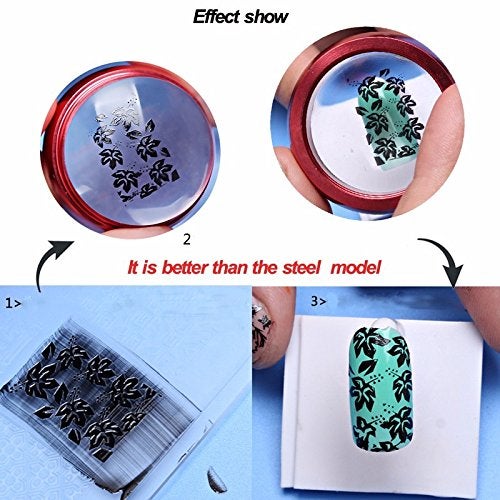 NESA Nail Art Stamp with 4 Design Plates - Image 2