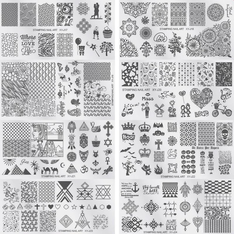 NESA Nail Art Stamp with 4 Design Plates - Image 5