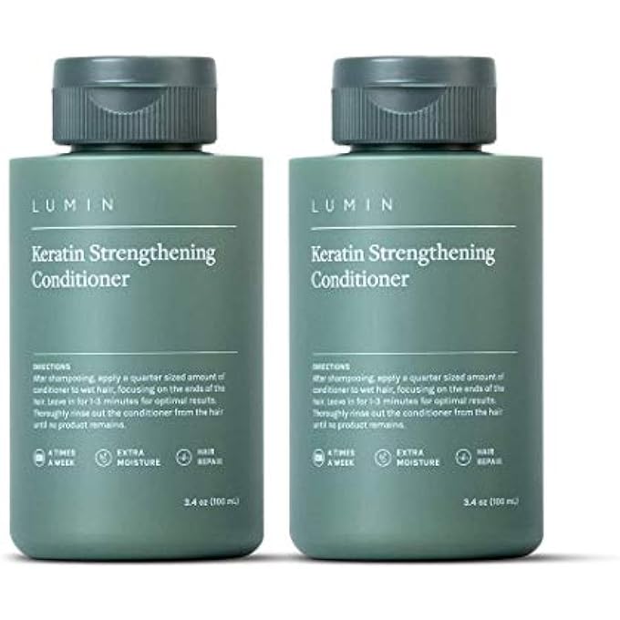 LUMIN MENÂ€™S KERATIN STRENGTHENING CONDITIONER (2-PACK): REHYDRATE AND FORTIFY DRY, DAMAGED HAIR | FORMULATED WITH JOJOBA OIL TO IMPROVE HAIR AND SCALP HEALTH - Image 1