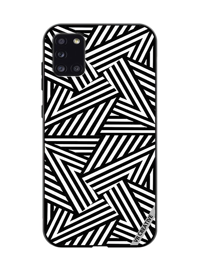 VR CREATIVE Protective Case Cover For Samsung Galaxy A31 Abstract Black And White Design Multicolour - Image 1