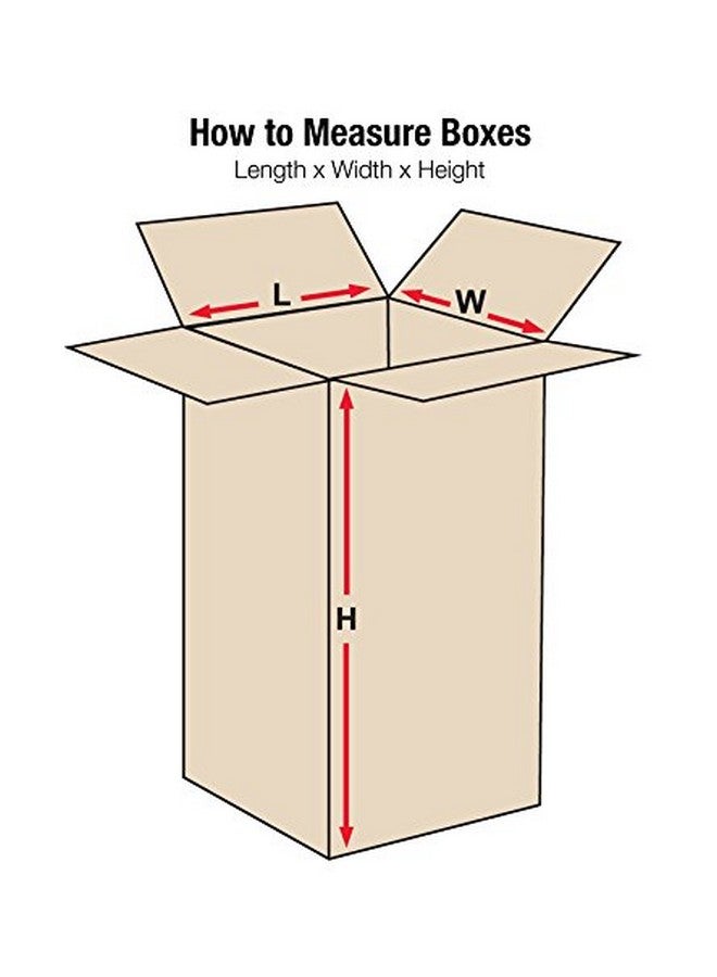 أفيديتي 4412 صندوق من الورق المقوى المموج طويل القامة 4 LX 4 WX 12 H كرافت للشحن والتعبئة والنقل (عبوة من 25) - Image 2