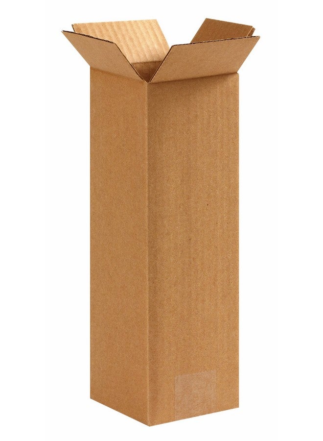أفيديتي 4412 صندوق من الورق المقوى المموج طويل القامة 4 LX 4 WX 12 H كرافت للشحن والتعبئة والنقل (عبوة من 25) - Image 1