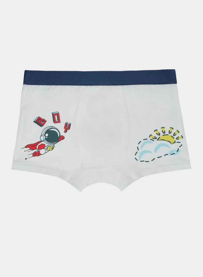 ستايلي Teen Boys Pack Of 4 - Printed Cotton Boxers
