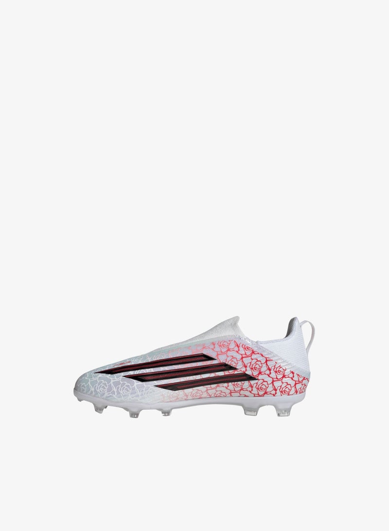 Adidas F50 LEAGUE LAMINE YAMAL Laceless Firm Ground Football Boots Kids - Image 4
