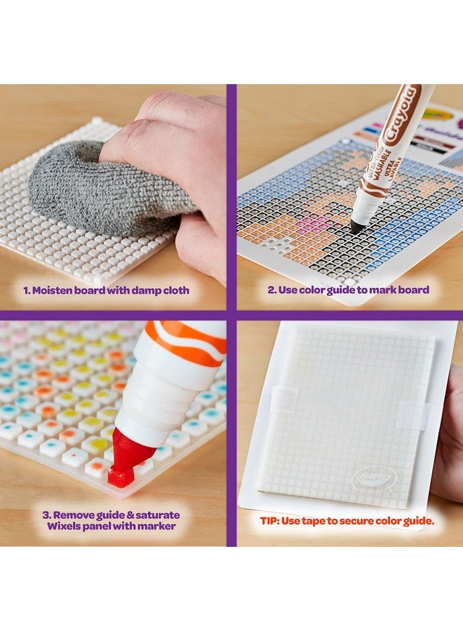 Crayola Wixels Animals Activity Kit, Pixel Art Coloring Set, Gift for Kids, Ages 6, 7, 8, 9 - Image 3