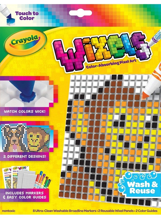Crayola Wixels Animals Activity Kit, Pixel Art Coloring Set, Gift for Kids, Ages 6, 7, 8, 9 - Image 1