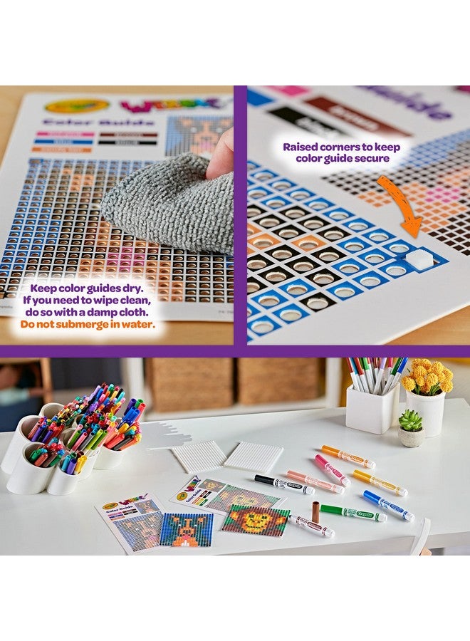 Crayola Wixels Animals Activity Kit, Pixel Art Coloring Set, Gift for Kids, Ages 6, 7, 8, 9 - Image 4
