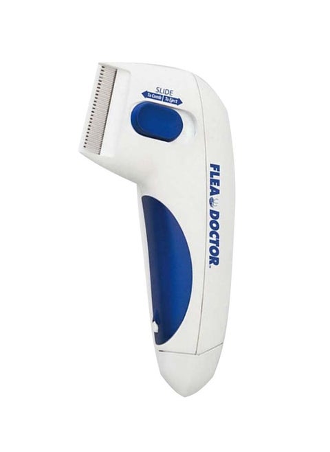 Pet Flea Cleaner Electric Comb White/Blue