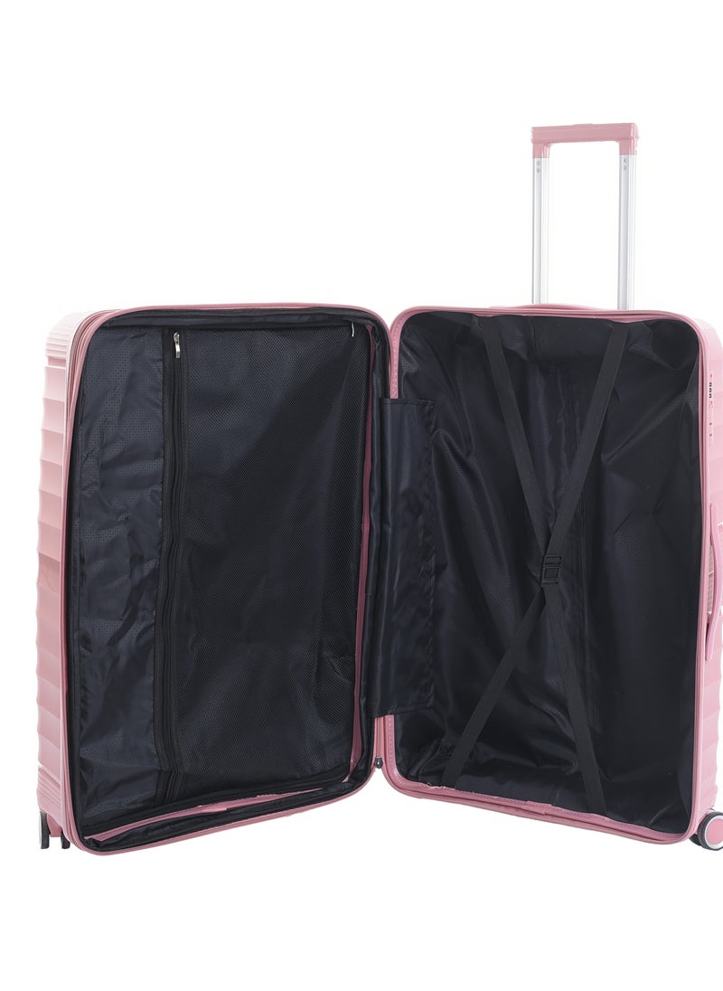 CROSSLAND Unbreakable Cabin Size Trolley Luggage With TSA Lock,4 Silent Move Spinners Wheels, Double Expandable Zipper - 20 Inch
