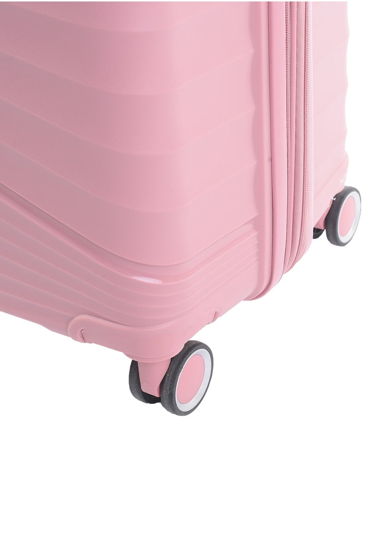 CROSSLAND Unbreakable Cabin Size Trolley Luggage With TSA Lock,4 Silent Move Spinners Wheels, Double Expandable Zipper - 20 Inch