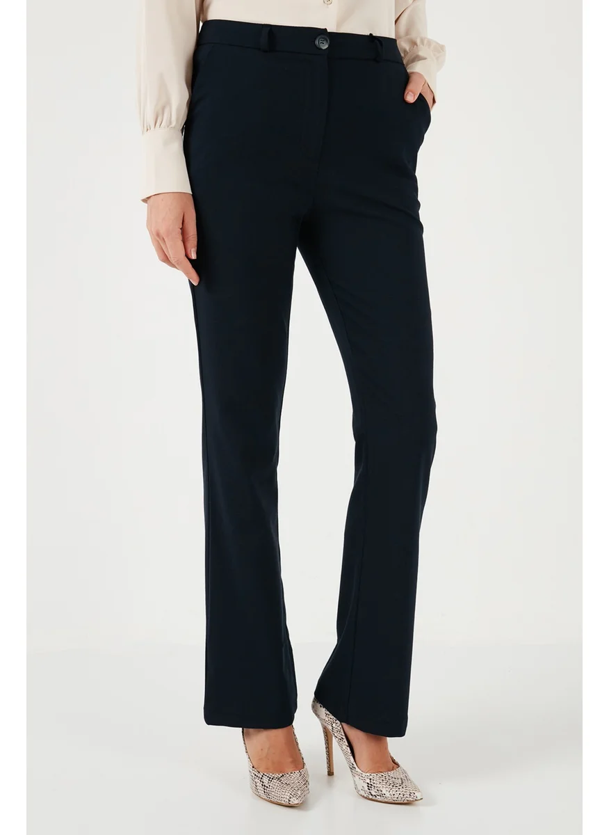 Lela High Waist Regular Fit Wide Leg Trousers Women's Trousers 611PL030W4