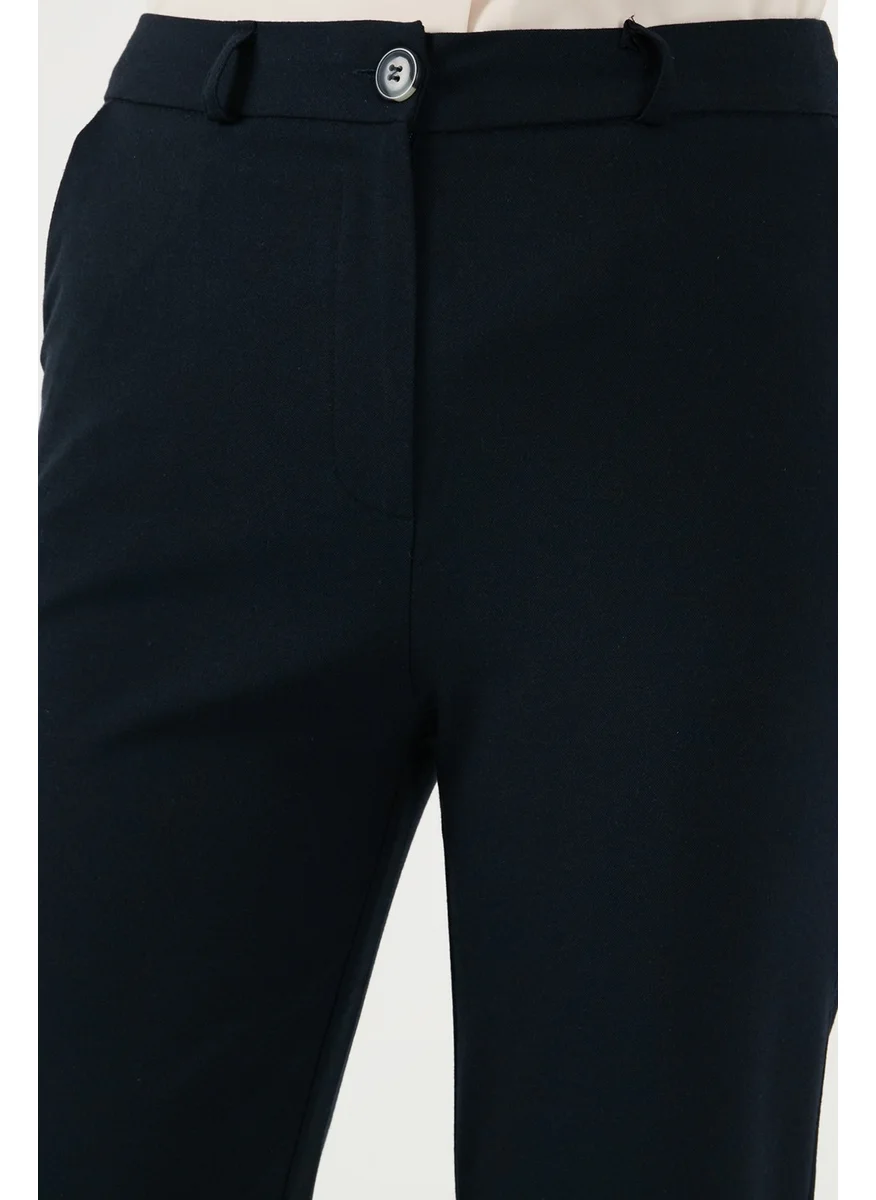 Lela High Waist Regular Fit Wide Leg Trousers Women's Trousers 611PL030W4