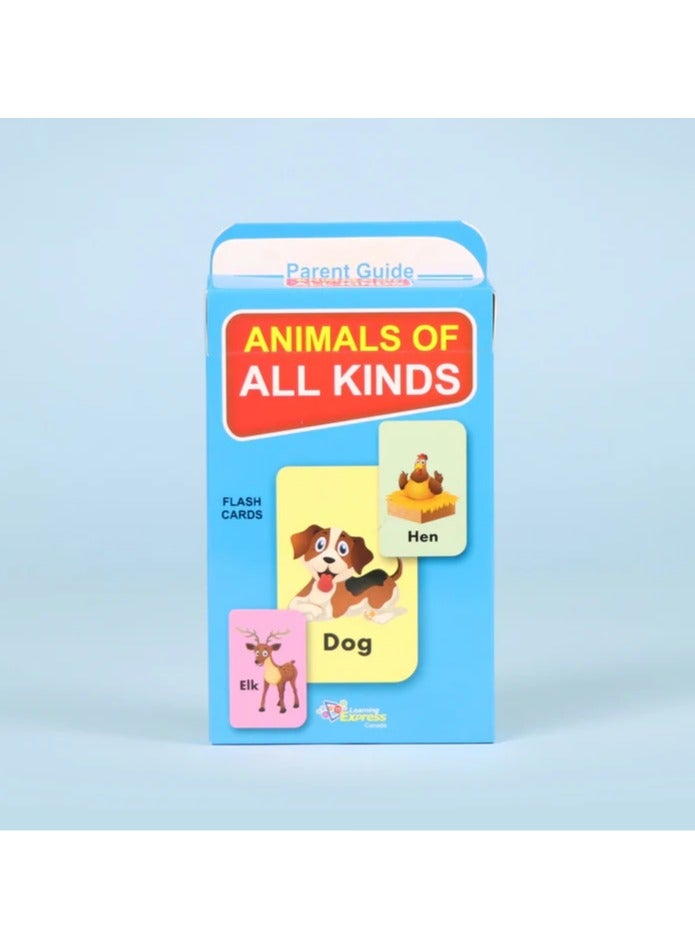 Educational Innovations Learning express: Kids Cards (Animals Of All Kinds) - Image 1