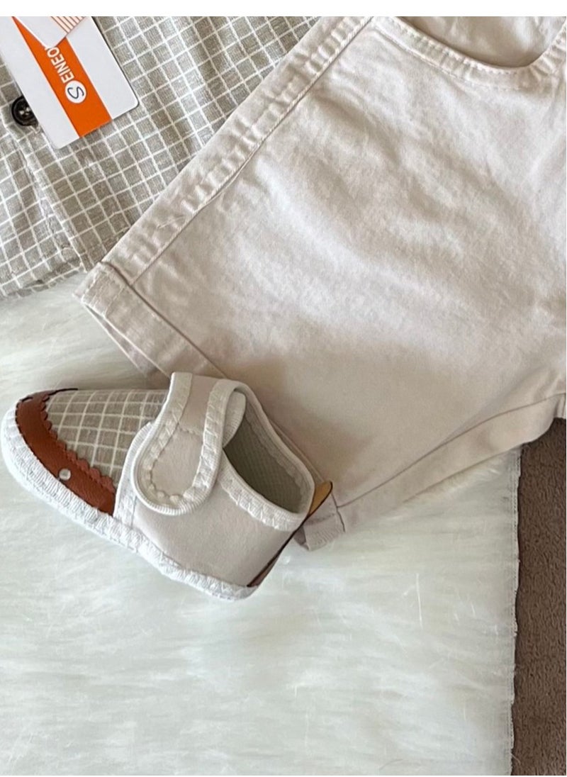 seineour gentel - Overall outfit Baby with shoes, excellent material, Beige colour from seineour gentel - Image 1