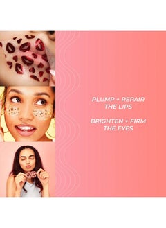 Vitamasques Lip Mask And Collagen Eye Pad Gift Set Best Of Lips & Eyes 4 Piece Set Plump & Repair Lip Masks Brighten & Firm Vegan Collagen Eye Pads Anti Aging Beauty Facial Masks Free From Parabens  - Image 4