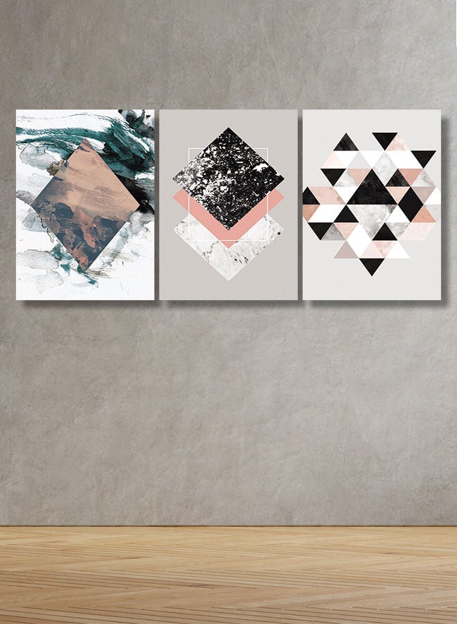 Marktna Decorative Wall Art Painting With a Modern Design 3 Pieces Size 120x60cm - Image 1