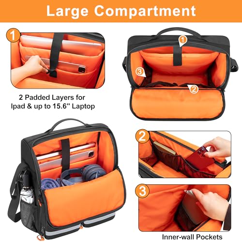 samdew Large Wheelchair Bag to Hang on Back Wheelchair Accessories Backpack for Adult Senior Wheelchair Pouch with Medicine Storage Insulation Pocket Shoulder Strap Bag Only - Image 5