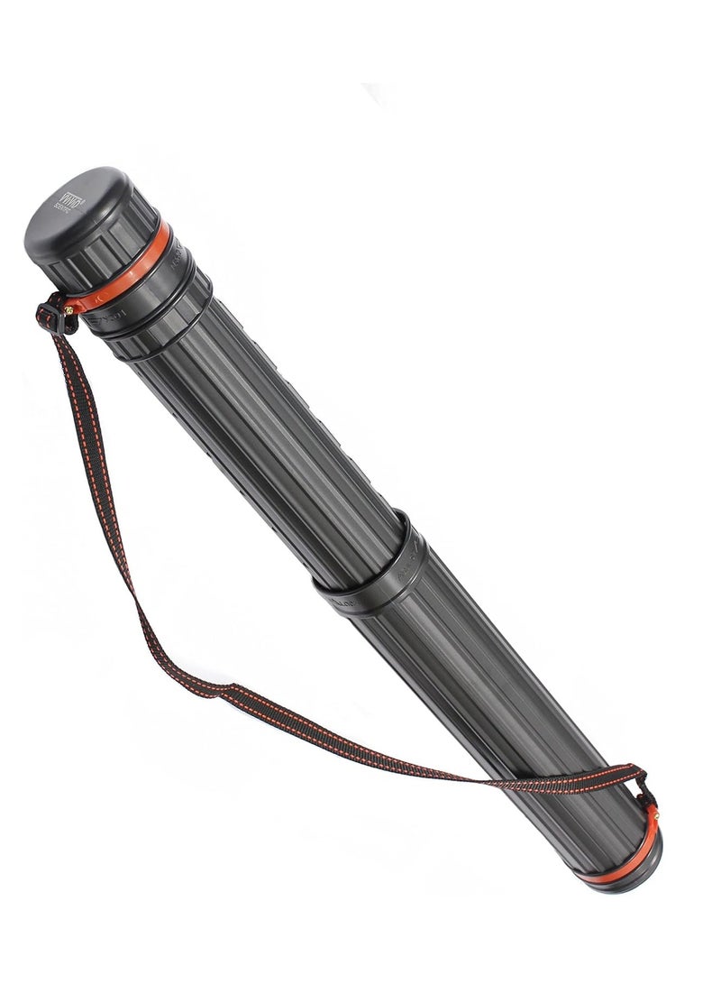 VViViD VViViD Extra Large Black Plastic Telescoping Transit Poster & Document Storage Tube w/Adjustable Nylon Carrying Strap (Medium (17.5" x 2.5")) - Image 1