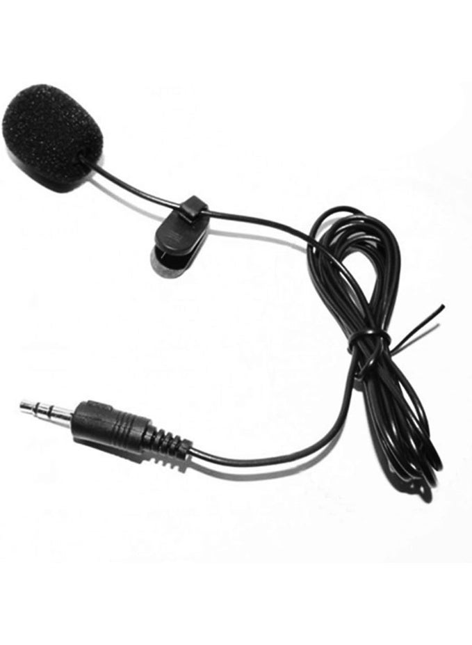 Lavalier microphone with clip – 3.5mm connector, wired microphone for teaching, lectures and hands-free recording - Image 1