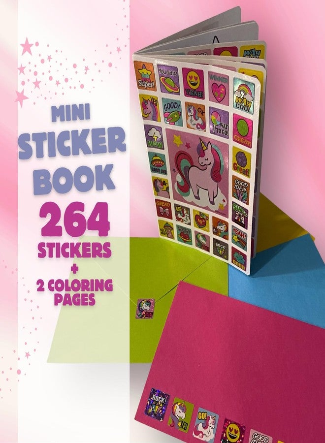 AoneFun Unicorn Sticker Book - Unicorn Stickers for Girls Age 4-6 Sparkle Friendship Positivity Motivational Stickers for Girls - 264 Pcs - Image 3