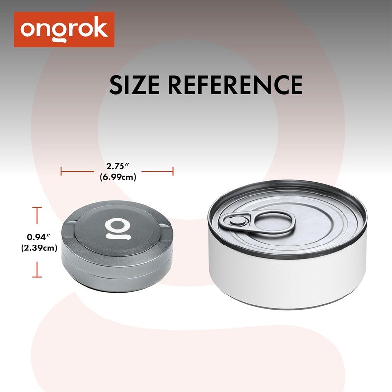 ONGROK ZPuck, Aluminum Pouch Holder, Metal Airtight/Air Proof Storage Container, Preserve Flavor, Sleek and Portable Tin Holder for Pouches & Small Essentials (Gunmetal) - Image 4