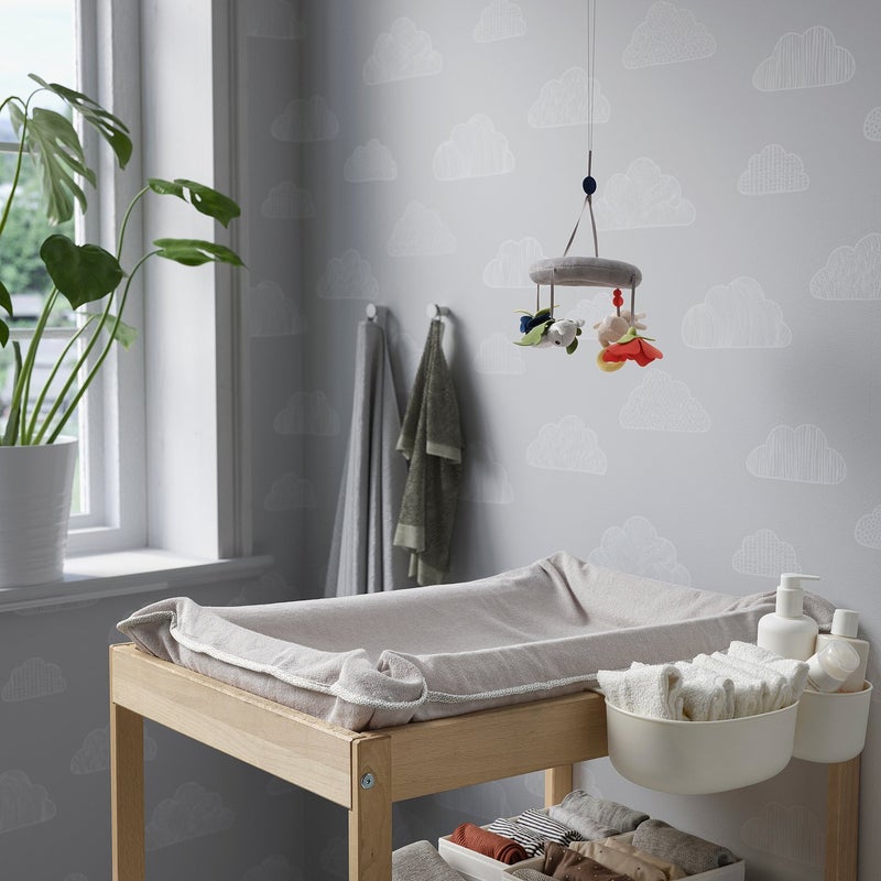 Baitique Cover for Babycare Mat, Grey, 83x55 cm, Soft Terry, Machine Washable - Image 3