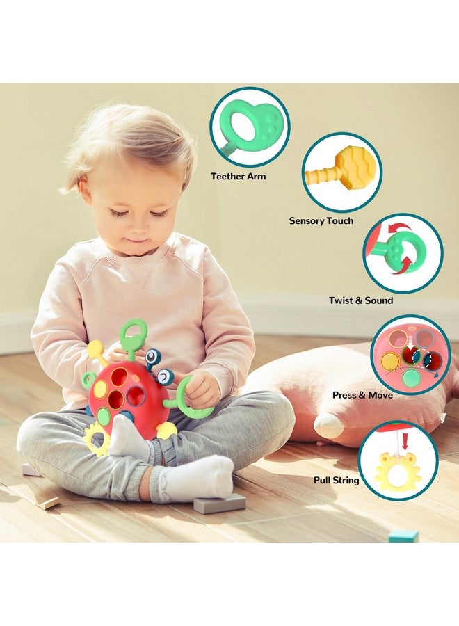 YOOYID 5 in 1 Baby Toys 6 to 12 to 18 Months, Montessori Toy for Babies 6-12 Months, Gifts for 1 Year Old, Sensory Toys for Babies, Baby Tissue Box, Stacking Cups, Shape Sorter Cube - Image 2