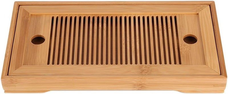 klarako Tea Tray, Bamboo Quality Tea Serving Plate Tea Table Serving Tray Mini Serving Table Plates for Teahouse Home Office - Image 1