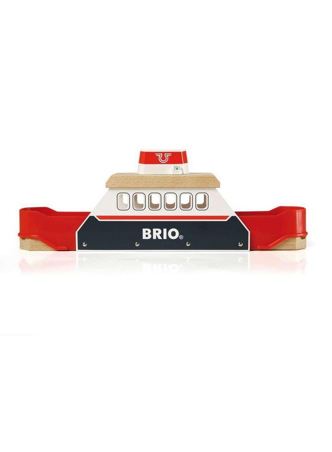 Brio BRIO World 33569 - Ferry Ship - 3 Piece Wooden Toy Train Set for Kids | Interactive Light and Sound Features | Compatible with All BRIO Train Tracks | Ideal for Ages 3 and Up  - Image 2