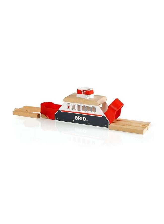 Brio BRIO World 33569 - Ferry Ship - 3 Piece Wooden Toy Train Set for Kids | Interactive Light and Sound Features | Compatible with All BRIO Train Tracks | Ideal for Ages 3 and Up  - Image 5