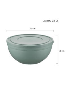 MAXQON 3 Piece Set Sandy Frosted Bowl, Size (Large 4L, Medium 2.5L, Small 1.2L)  - Image 3