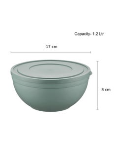 MAXQON 3 Piece Set Sandy Frosted Bowl, Size (Large 4L, Medium 2.5L, Small 1.2L)  - Image 4
