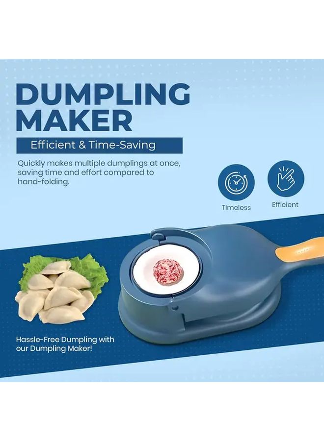 White Manual Dumpling Maker with Ergonomic Handle and Multi Size Mold Heavy Duty Plastic Dumpling Press - Image 5