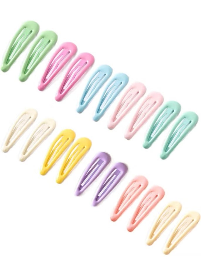 STAR BEJA 30 Pcs Multicolor Snap Hair Clips for Girls, Kids & Toddlers | Light Color Tic Tac Hair Clips | Hair Accessories for Baby, Teens, and Children - Image 4