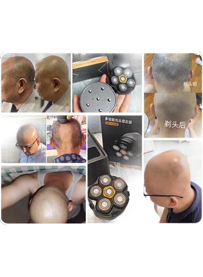 AUX Hair Clipper, Professional Shaver For Bald Heads, Self-Service Hair Trimmer For Adults, High-Power Electric Home Use, Dual-Use For Shaving Head And Beard - Image 2