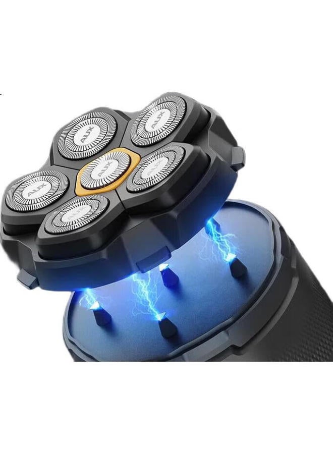 AUX Hair Clipper, Professional Shaver For Bald Heads, Self-Service Hair Trimmer For Adults, High-Power Electric Home Use, Dual-Use For Shaving Head And Beard - Image 3