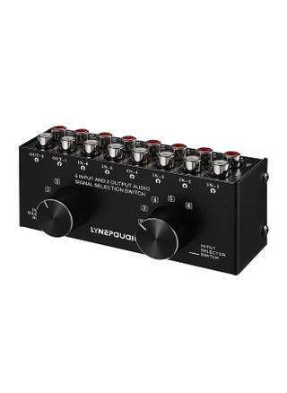 6-In-2-Out Audio Switcher Two-Way Audio Signal Selector Box Splitter Distributor with RCA Inputs & Outputs - pzsku/Z39F0C4F3185A64B8D534Z/45/_/1690974411/7e2efde3-79c7-4726-bbfb-ac2c0866790c