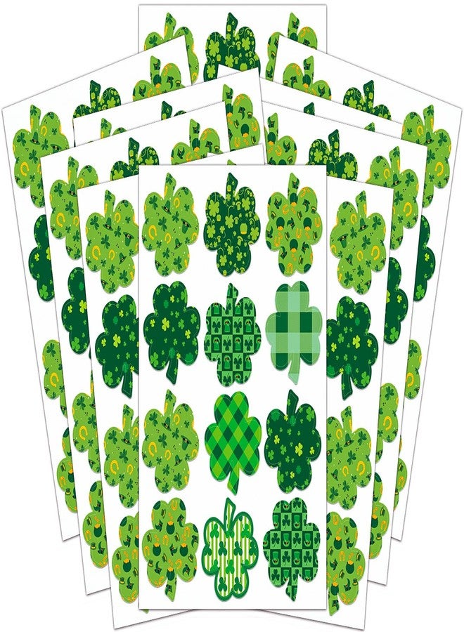 Ozepao 144 Pcs Shamrock Stickers for Kids, 8 Different Designs St Patricks Day Stickers Accessories for Party Favor Envelopes Supplies Decoration - Image 1
