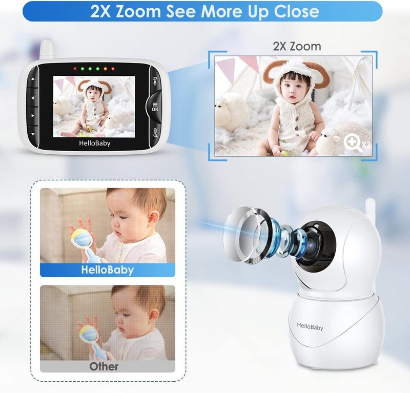 HelloBaby Baby Monitor with Camera and Audio - Image 3