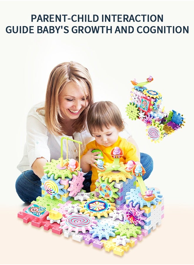 MIXDE 83 Pcs Building Blocks Kits Electric Building Block Paradise STEM Toys Educational Construction Toys for Preschool Kids Boys and Girls, Creativity Building Blocks Set Kids Toys  - Image 4