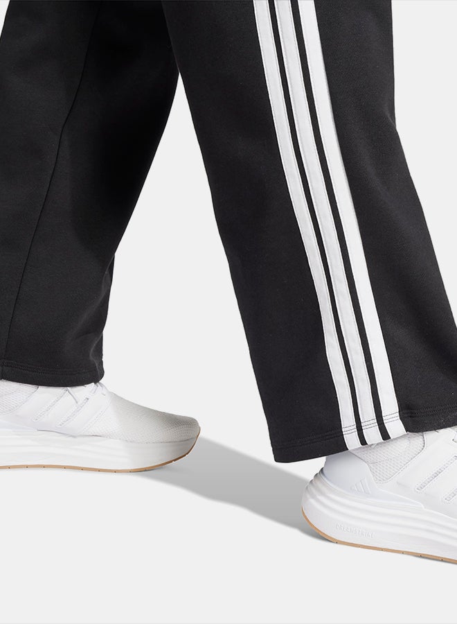 Adidas Essentials 3-Stripes Open-Hem Fleece Joggers - Image 4